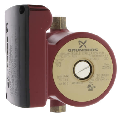 UP15-18B5 Bronze Circulator Pump, 1/25 HP, 115V