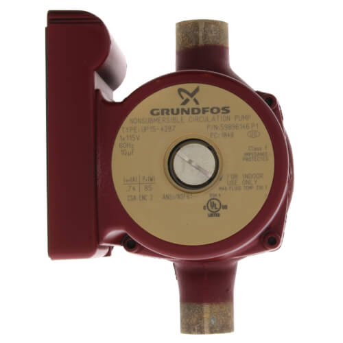 Main product image of 3/4" Sweat UP15-42B7 1-Speed Bronze Circulator Pump, 115V, 1/25 HP