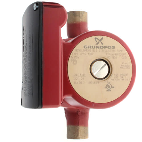 UP15-10B7 Bronze Circulator Pump, 1/25 HP, 115V