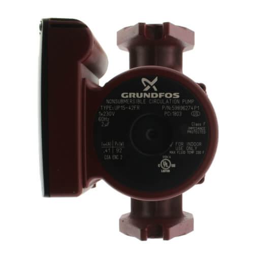 59896274 Grundfos 59896274 UP1542FR, Rotated Flanged Circulator