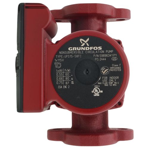 Main product image of UPS15-58FC, 3-Speed Circulator Pump, 1/25 HP, 115 volt