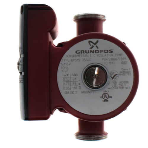 Grundfos UP15-35SUC 230 V Stainless Steel 59896785 Grundfos UP15-35SUC 230 V Stainless Steel 59896785