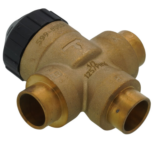 Main product image of 1/2" 3-Way Sweat Zone Valve Body, 44 PSI (1.0 Cv)