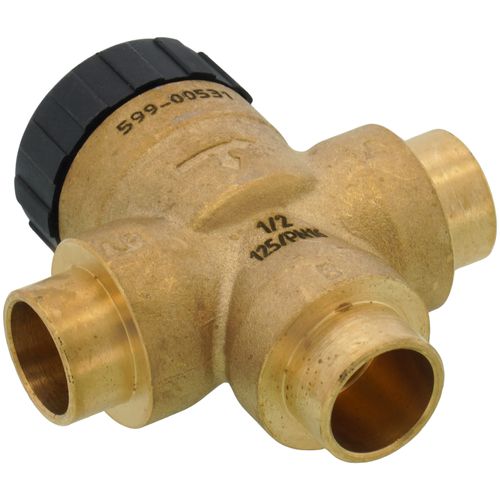 Main product image of 1/2" 3-Way Sweat Zone Valve Body, 44 PSI (2.5 Cv)