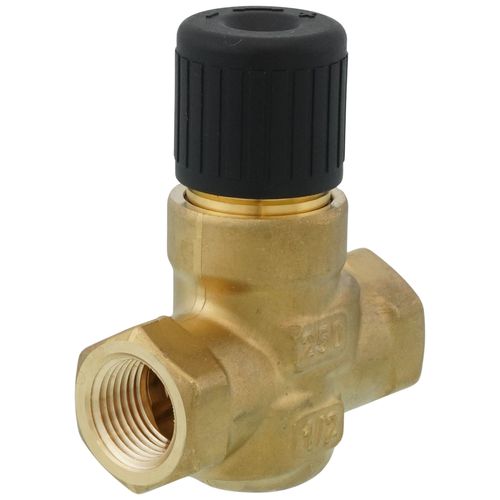 Main product image of 1/2" 2-Way N/C Brass Globe Valve Body, Equal Percent 250 ANSI, Female x Female (2.5 Cv)