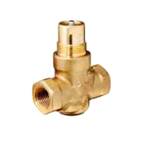 Main product image of 1/2" 2-Way N/O Brass Globe Valve Body, Female x Female (0.4 Cv)