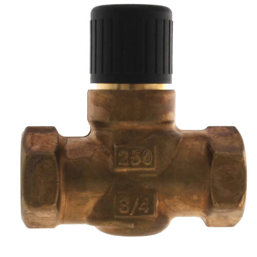 Main product image of 3/4" 2-Way N/O Brass Globe Valve Body, Female x Female (6.3 Cv)