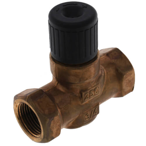 Main product image of 3/4" 2-Way N/O Brass Globe Valve Body, Female x Female (6.3 Cv)