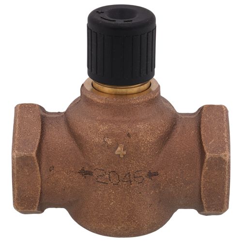 Main product image of 1" 2-Way N/O Brass Globe Valve Body, Female x Female (10 Cv)