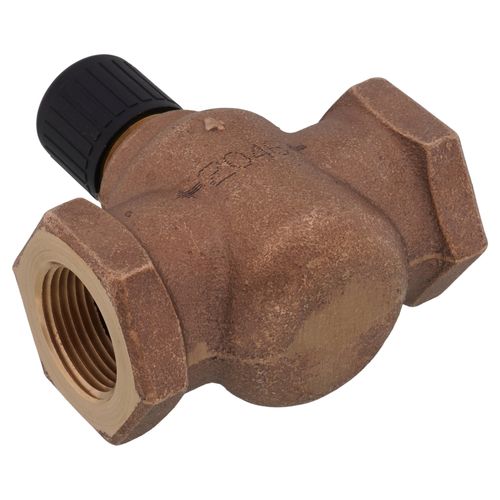 Main product image of 1" 2-Way N/O Brass Globe Valve Body, Female x Female (10 Cv)