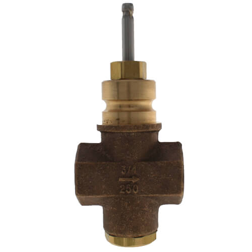 Main product image of 3/4" 2-Way N/C Bronze Linear Valve Body w/ SS Trim, Female x Female (6.3 Cv)