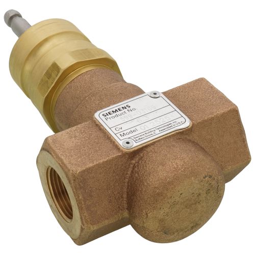 Main product image of 3/4" 2-Way N/O Brass Equal Percentage Valve Body, Female x Female (6.3 Cv)