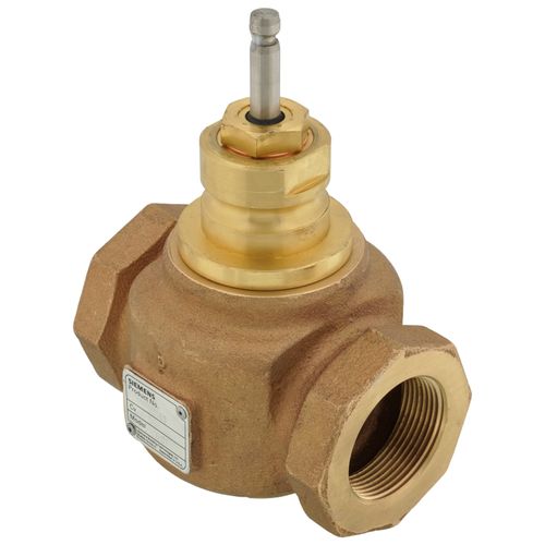 Main product image of 1-1/2" 2-Way N/O Brass Equal Percentage Valve Body, Female x Female (25 Cv)