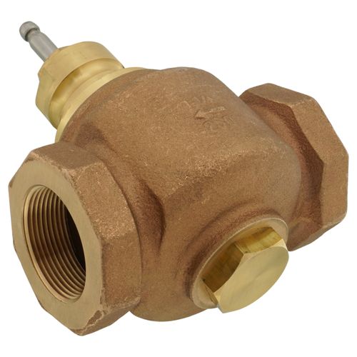 Main product image of 1-1/2" 2-Way N/O Brass Equal Percentage Valve Body, Female x Female (25 Cv)