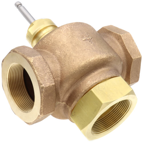 Main product image of 2" 3-Way Brass Mixing Valve Body, Female x Female (40 Cv)