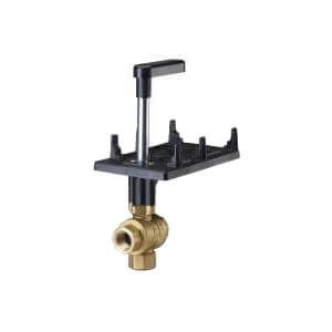 Main product image of 1/2" 3-Way Brass Water Mixing Ball Valve Body (0.63 Cv)