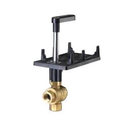 Main product image of 1/2" 3-Way Brass Water Mixing Ball Valve Body (2.5 Cv)