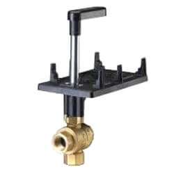Main product image of 3/4" 3-Way Brass Water Mixing Ball Valve Body (16 Cv)