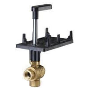 Main product image of 1-1/2" 3-Way Brass Water Mixing Ball Valve Body (63 Cv)