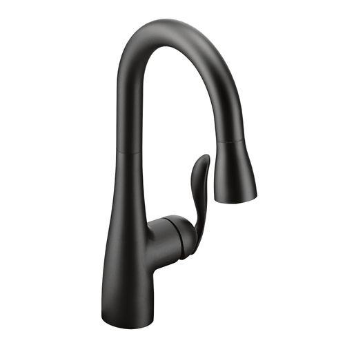 Main product image of Arbor Matte Black 1 Handle Pulldown Bar Faucet, 5995BL