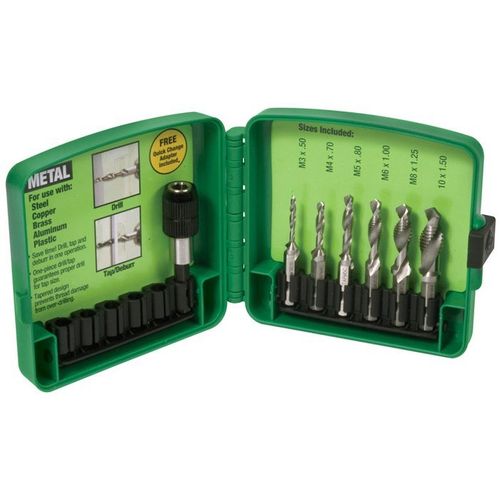 Main product image of 6 Piece M3-M10 Drill/Tap Set, Metric