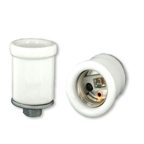 Main product image of Lampholder, Incandescent, Medium Base, One Piece, Keyless, Porcelain, Pipe Mount, 1 Circuit