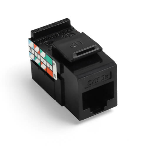 Main product image of GigaMax Cat 5e UTP QuickPort Jack (Black)