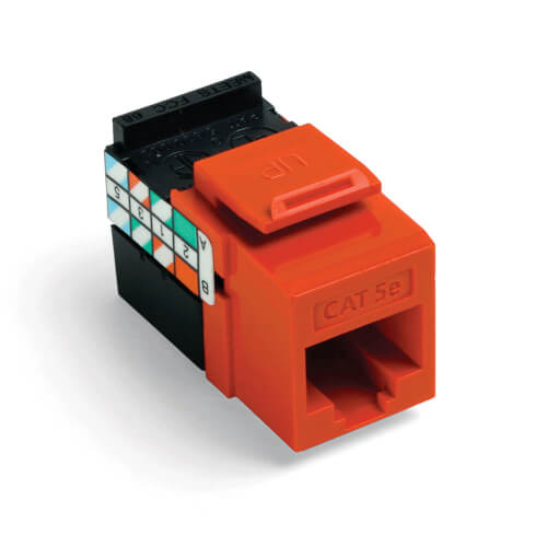 Main product image of GigaMax Cat 5e UTP QuickPort Jack (Orange)