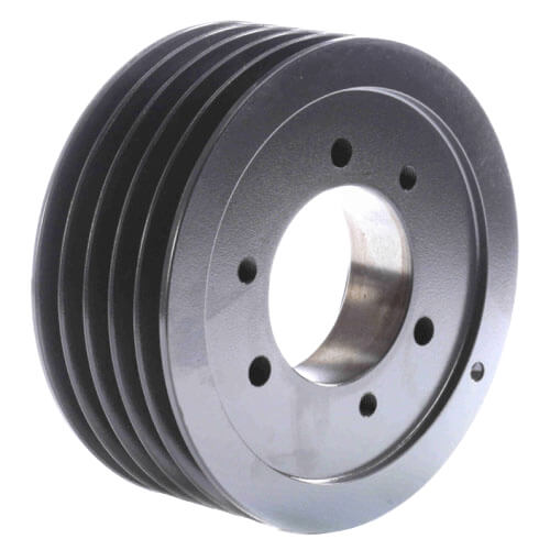 5 Groove Gripbelt Split Taper Sheave, A, B Belt, 6.55" OD