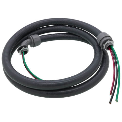 Main product image of 1/2in. x 6ft. #10 THHN Wire - Non-Metallic Connectors, with 2-Pc Fittings