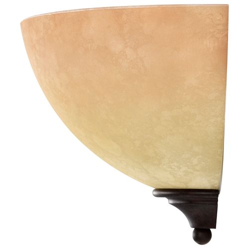 Main product image of Tapas 1 Light 12" Sconce w/ Tuscan Suede Glass