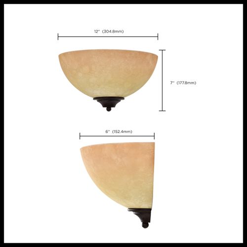 Main product image of Tapas 1 Light 12" Sconce w/ Tuscan Suede Glass
