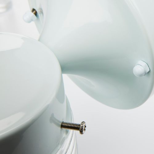 Main product image of 1 Light 6" Porch Wall White Mason Jar w/ Clear Glass (Pack of 3)