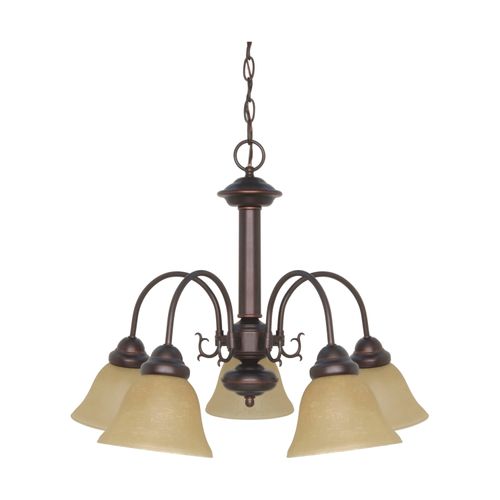 Main product image of Ballerina 5 Light 24" Chandelier w/ Champagne Linen Washed Glass