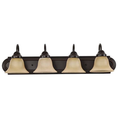 Main product image of Ballerina 4 Light 30" Vanity w/ Champagne Linen Washed Glass