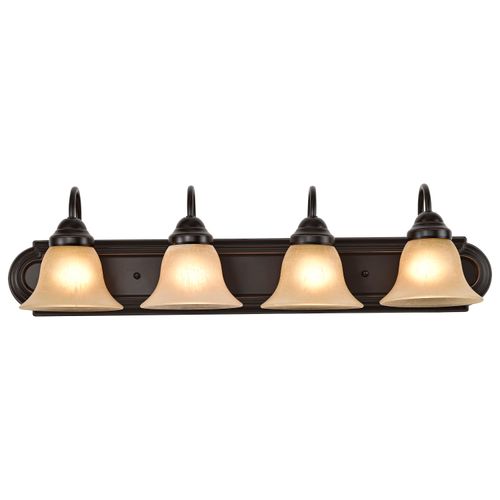 Main product image of Ballerina 4 Light 30" Vanity w/ Champagne Linen Washed Glass
