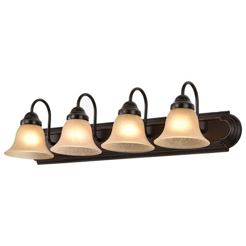 Main product image of Ballerina 4 Light 30" Vanity w/ Champagne Linen Washed Glass