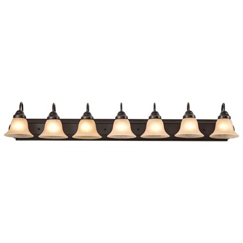 Main product image of Ballerina 7 Light 48" Vanity w/ Champagne Linen Washed Glass