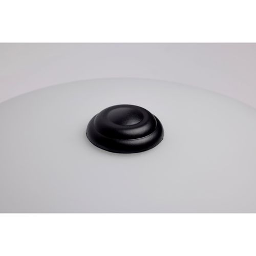 Main product image of 2 Light 11" Flush Mount Matte Black Finish Opal Glass
