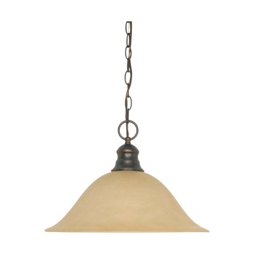 Main product image of 1 Light 16" Pendant w/ Champagne Linen Washed Glass