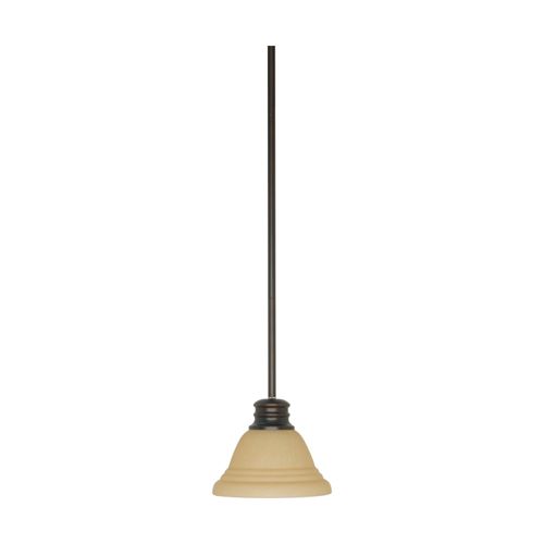 Main product image of Empire 1 Light 7" Mini Pendant w/ Champagne Linen Washed Glass