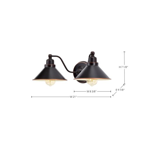 Main product image of Bridgeview 2 Light Wall Sconce