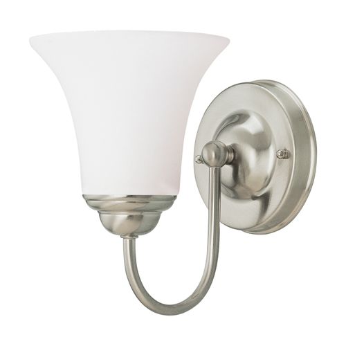 Main product image of Dupont 1 Light Vanity w/ Satin White Glass