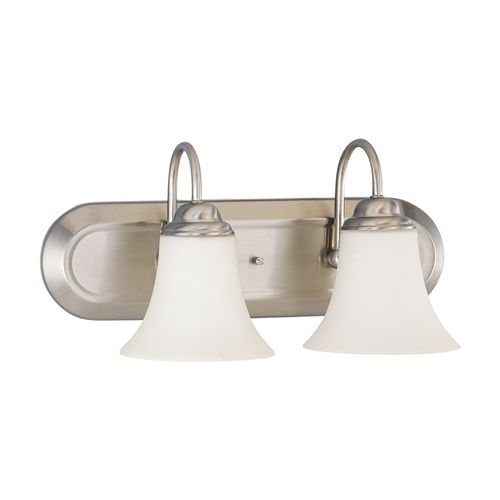 Main product image of Dupont 2 Light Vanity w/ Satin White Glass