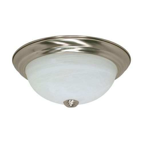 Main product image of 2 Light 11" Flush Mount Alabaster Glass