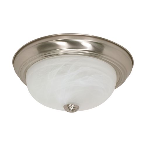Main product image of 2 Light 13" Flush Mount Alabaster Glass