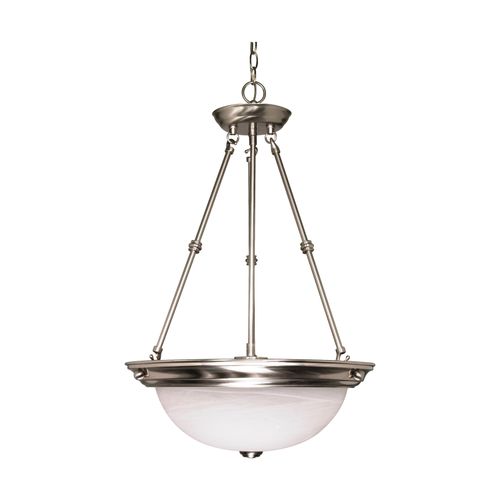 Main product image of 3 Light 15" Pendant Alabaster Glass