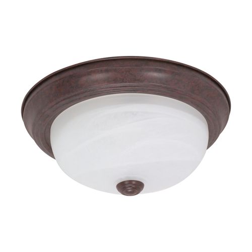Main product image of 2 Light 13" Flush Mount Alabaster Glass