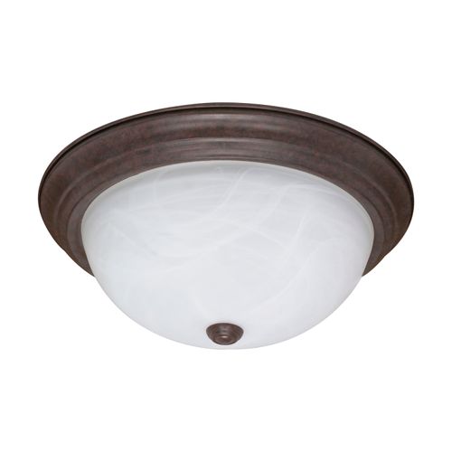 Main product image of 3 Light 15" Flush Mount Alabaster Glass
