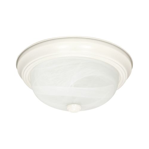 Main product image of 3 Light 15" Flush Mount Alabaster Glass